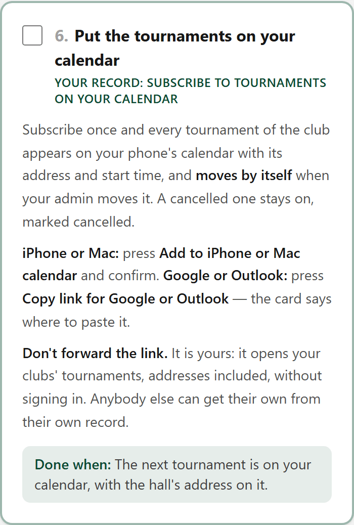 Put the tournaments on your calendar — /welcome?part=setup