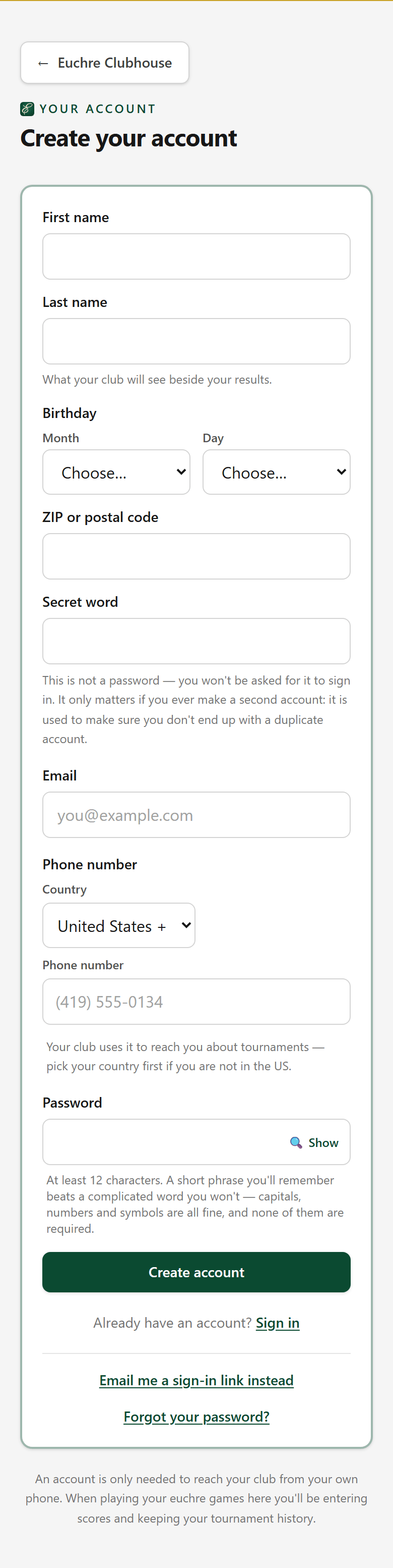 Make your account — /sign-in?mode=sign-up