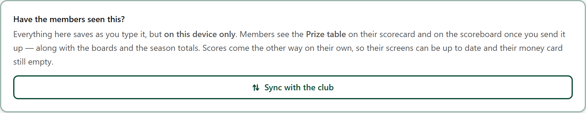 Send it to the club — /tournaments/{tournament}#money